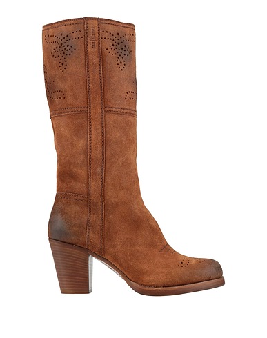 CARSHOE Bottes Camel Cuir