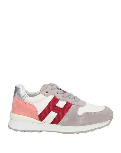 HOGAN Sneakers Light grey Textile fibres, Leather