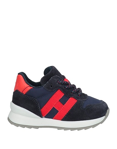 HOGAN Sneakers Blu notte Pelle, Fibre tessili