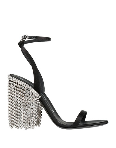 AREA Sandals Black Textile fibers