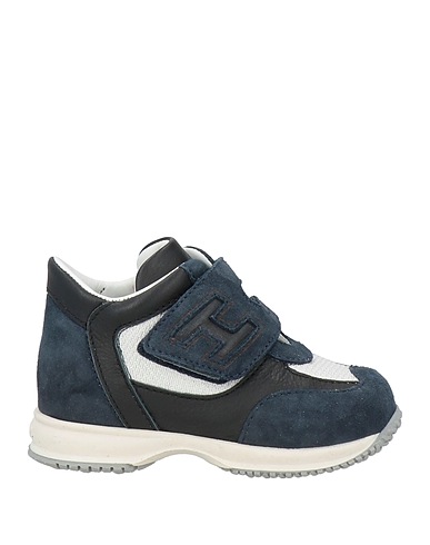 HOGAN Sneakers Σκούρο μπλε της νύχτας Δέρμα, Ίνες υφασμάτων
