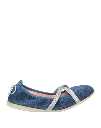 GIOSEPPO Ballerine Blu navy Pelle, Fibre tessili