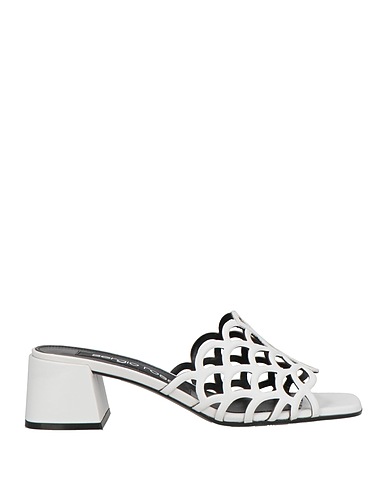 SERGIO ROSSI Sandals White Leather