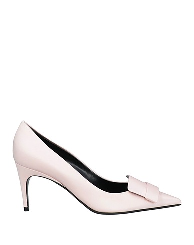 SERGIO ROSSI Court Light pink Textile fibres