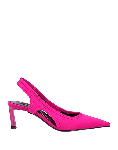SERGIO ROSSI Court Fuchsia Textile fibres