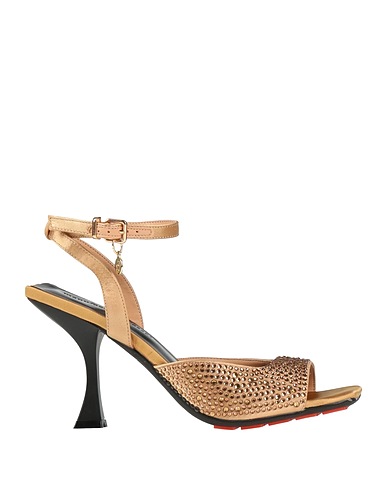 MANUFACTURE D'ESSAI Sandals Camel Textile fibres