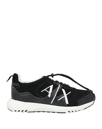 ARMANI EXCHANGE Sneakers Black 100% Polyester, Polyurethane coated, Cow leather