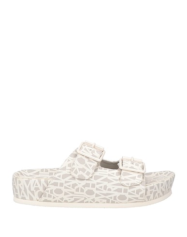ARMANI EXCHANGE Sandals Light grey 100% Polyurethane