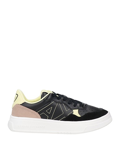 ARMANI EXCHANGE Sneakers Black 100% Polyester, Polyurethane coated, Cow leather