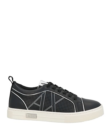 ARMANI EXCHANGE Sneakers Black 100% Cow leather, Polyurethane