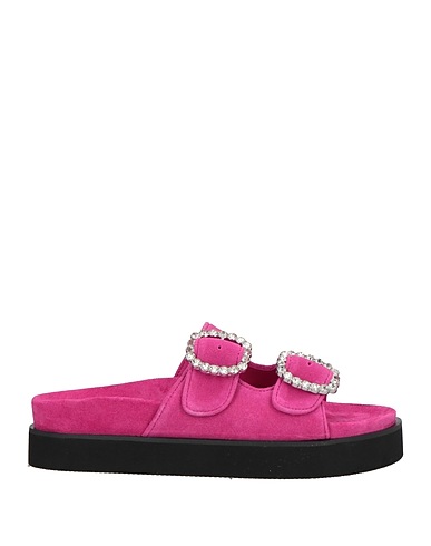MAJE Sandals Fuchsia Leather