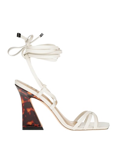 GOLD & ROUGE Sandals White Leather