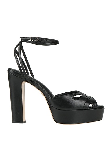 LOLA CRUZ Sandals Black Leather