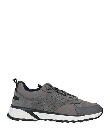 GEOX Sneakers Lead Leather, Textile fibers