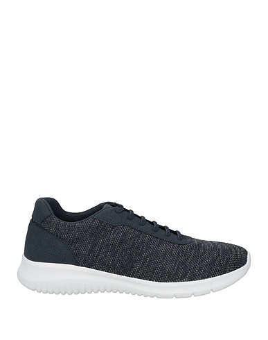 GEOX Sneakers Midnight blue Leather, Textile fibres
