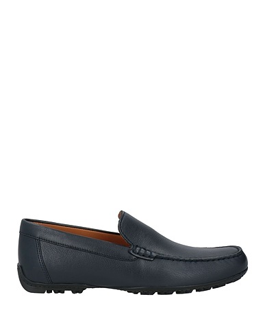 GEOX Loafers Navy blue Leather
