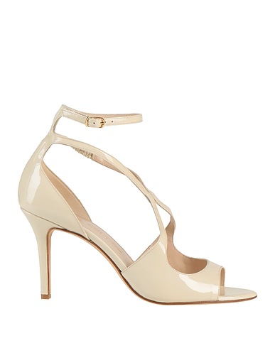 THE SELLER Sandals Cream Leather