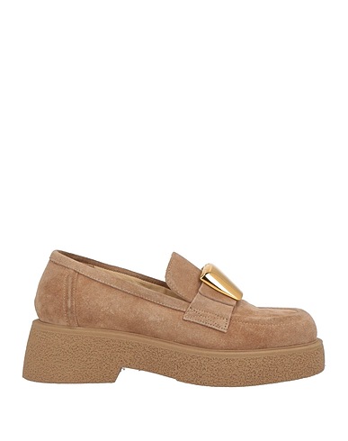 LORIBLU Loafers Khaki Leather