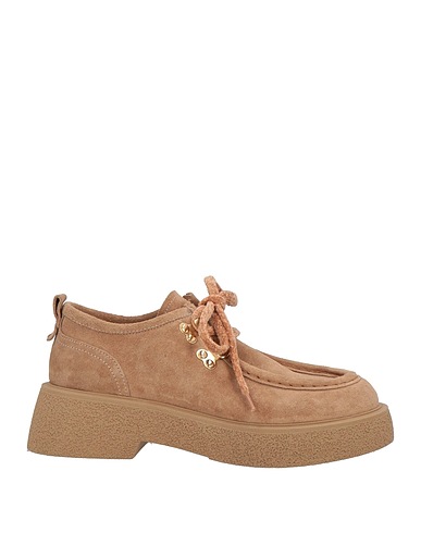LORIBLU Laced shoes Sand Leather