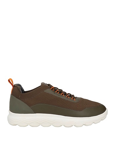GEOX Sneakers Military green Textile fibres