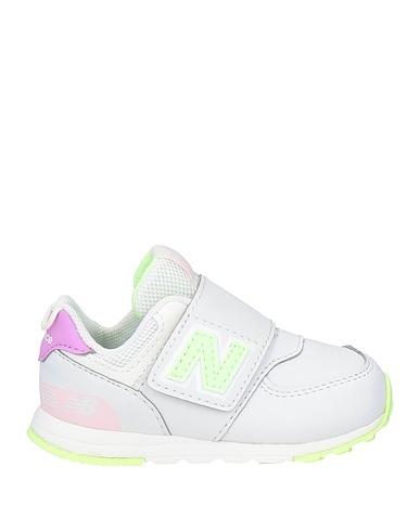 NEW BALANCE Sneakers Light grey Leather, Textile fibres