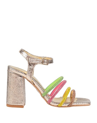 PREGUNTA Sandals Platinum Textile fibers