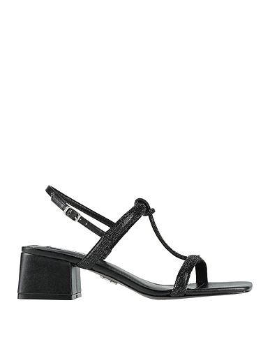 STEVE MADDEN Sandals Black Textile fibres