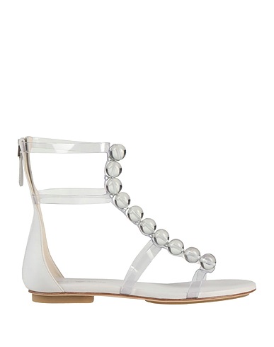 EMPORIO ARMANI Sandals White 100% PVC - Polyvinyl chloride, Lambskin