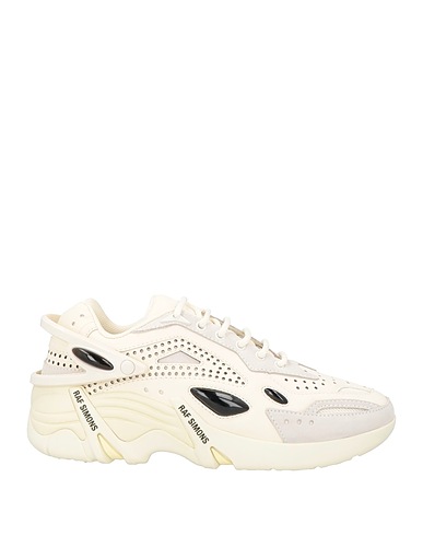 RAF SIMONS Sneakers Off white Fibre tessili, Pelle