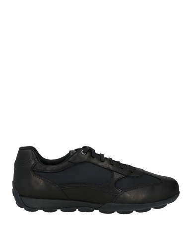 GEOX Sneakers Schwarz Leder, Gewebefasern