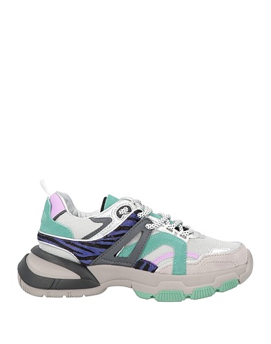 SERAFINI Sneakers Silver Leather, Textile fibers