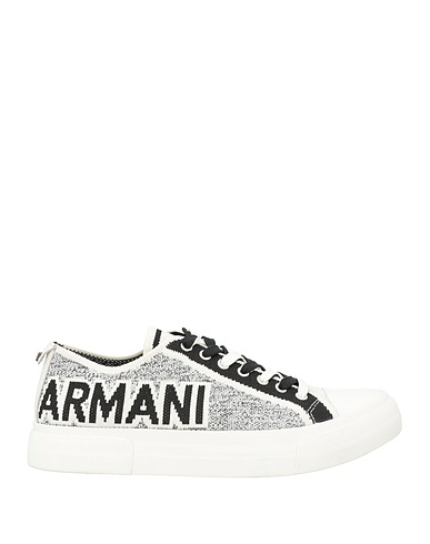 EMPORIO ARMANI Sneakers Black Textile fibers, Leather