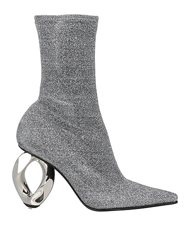 JW ANDERSON Ankle boot Silver Textile fibres