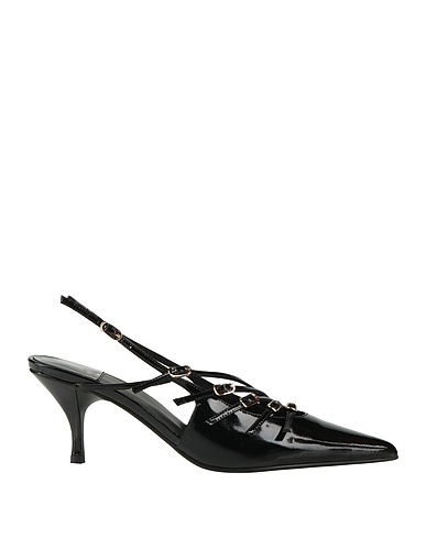 JEFFREY CAMPBELL Court Black Leather