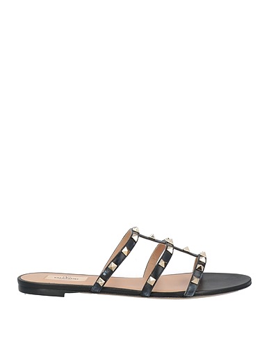 VALENTINO GARAVANI Sandals Black Leather