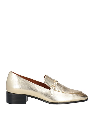 MAJE Loafers Gold Leather