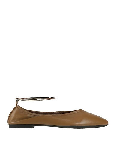 JEFFREY CAMPBELL Ballet flats Khaki Leather