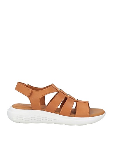 GEOX Sandals Brown Leather