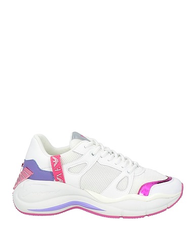 EMPORIO ARMANI Sneakers Weiß Leder, Gewebefasern