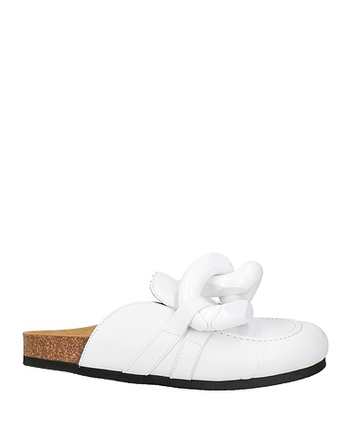 JW ANDERSON ミュール＆サボサンダル ホワイト 革（なめし加工）