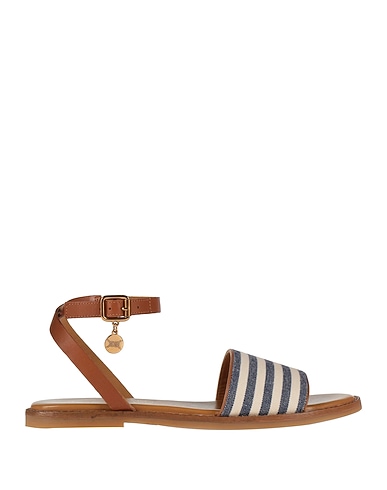 GEOX Sandals & JULIA VYSOTSKAYA Leather, Textile fibers