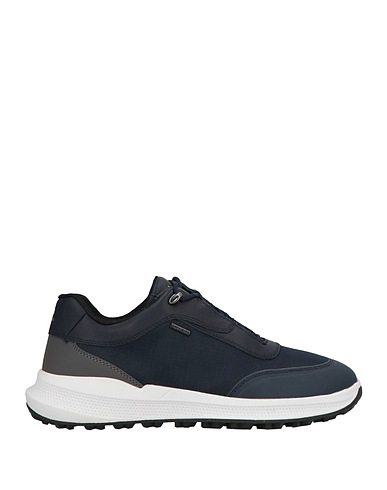 GEOX Sneakers Midnight blue Leather, Textile fibres