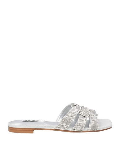 STEVE MADDEN Sandals Silver Textile fibres