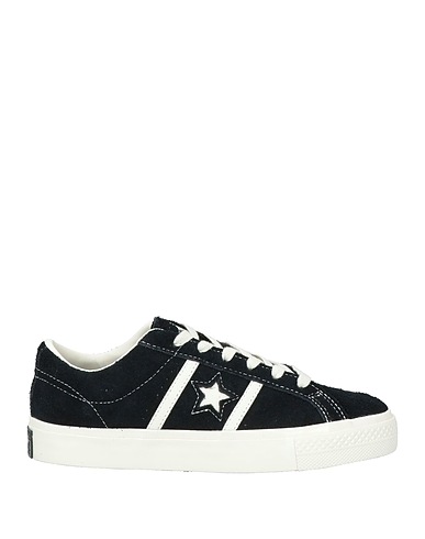 CONVERSE Sneakers Black Leather, Textile fibres