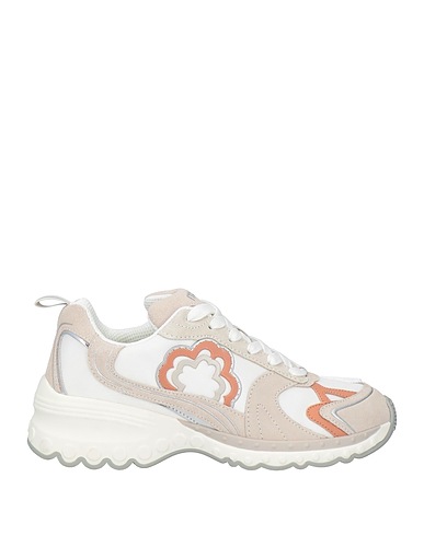 MAJE Sneakers Beige Leder, Gewebefasern