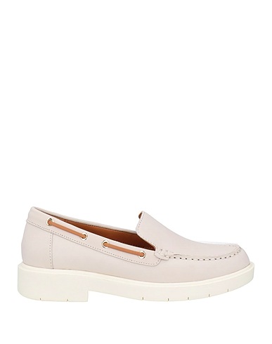 GEOX Loafers Light grey Leather