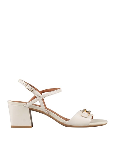 GEOX Sandalen Elfenbein Leder