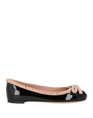 VALENTINO GARAVANI Ballet flats Black Leather