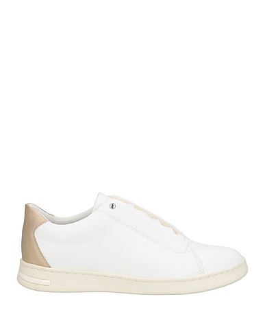 GEOX Sneakers Weiß Leder, Gewebefasern