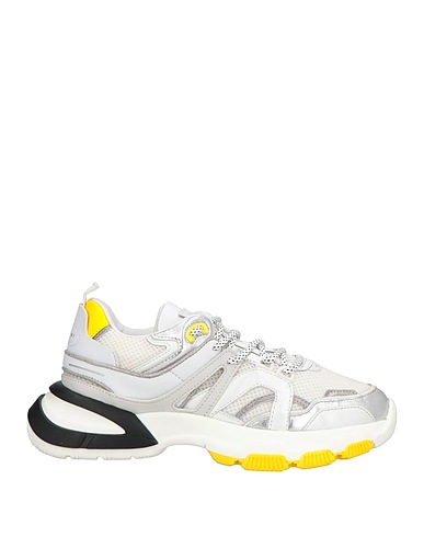 SERAFINI Sneakers Grigio chiaro Pelle, Fibre tessili
